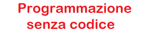 programmazione senza codice